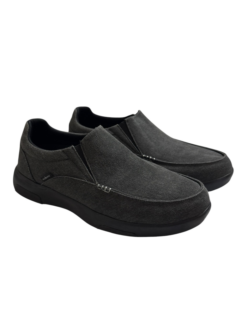 Orthocomfoot Orthopedic Slip-On Canvas Comfort Loafers Dark Gray Size 47 / US 13
